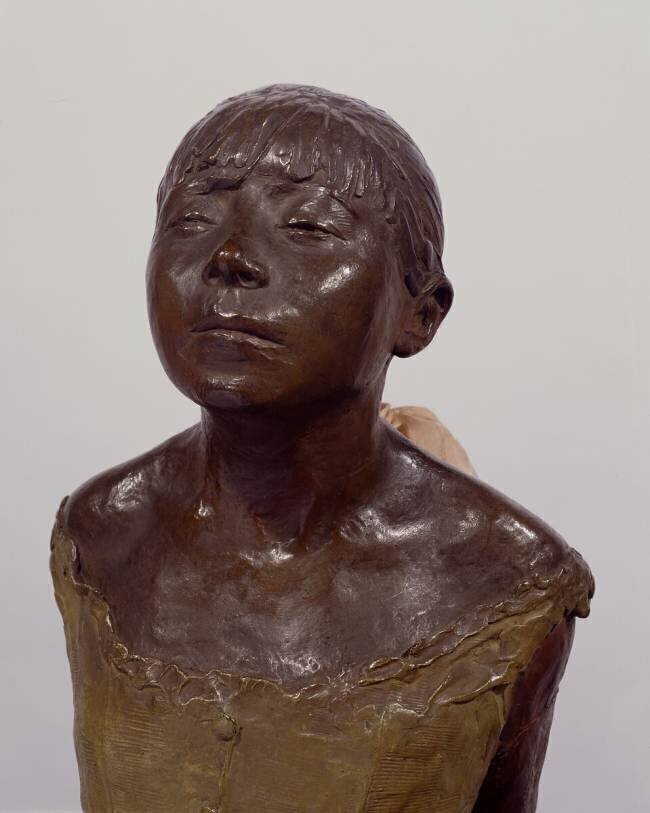 Detail of Little Dancer Edgar Degas