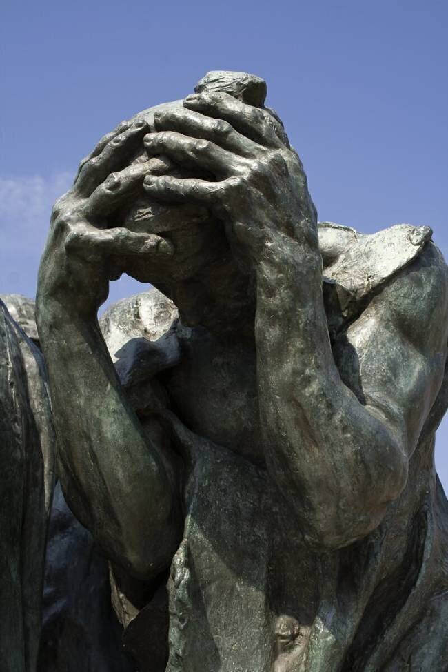 Detail of The Burghers of Calais Auguste Rodin