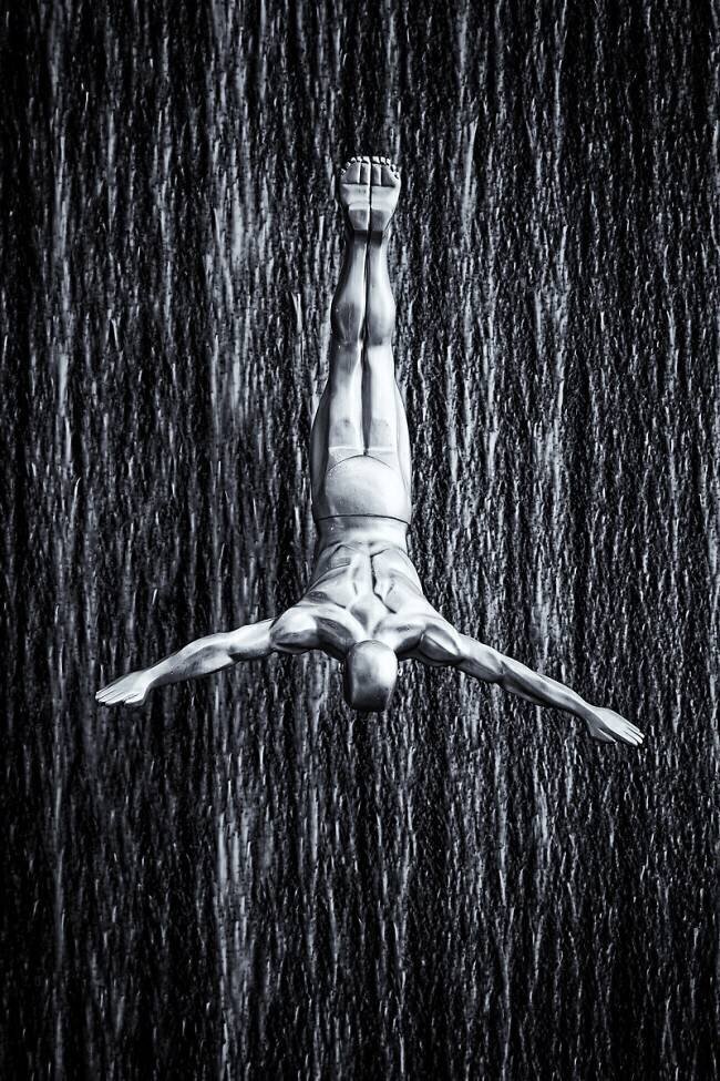 Fine diving Martin Fleckenstein