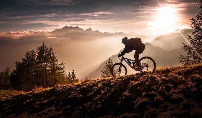Golden hour biking Sandi Bertoncelj 