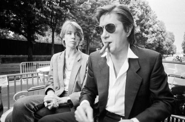 Jacques Dutronc et Françoise Hardy lors d'une émission TV Patrick Aventurier