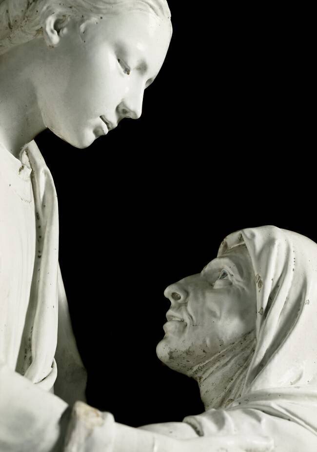 La visitation Terracotta Luca Della Robbia