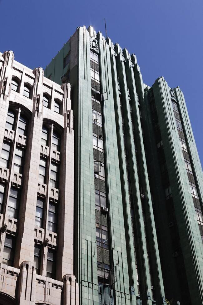 Low angle view of skyscraper, Los Angeles anonymous