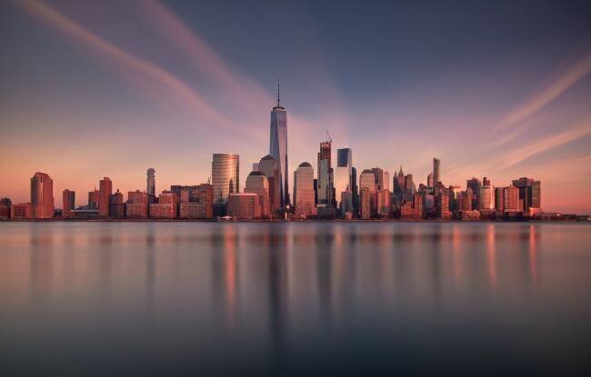 Lower Manhattan at dusk Wei (David) Dai