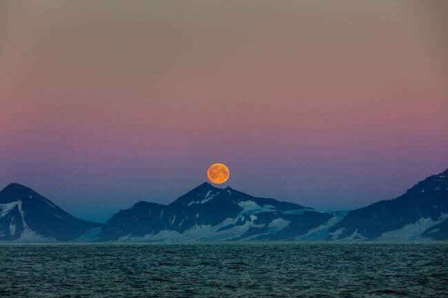 Moon over Arctic April Badilles