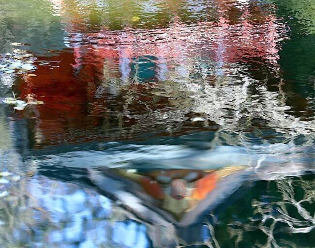Pagoda Reflections Abstract Robin Wechsler