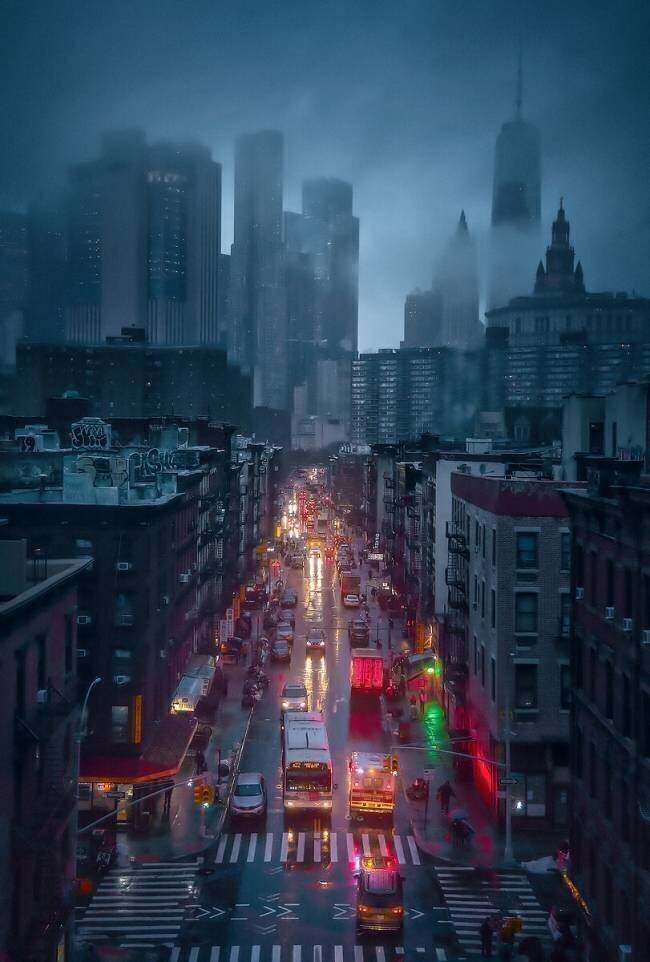 Raining China Town Javier de la Torre