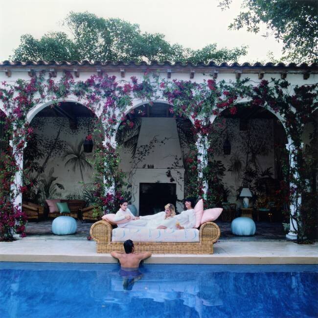 Sofa By The Pool Slim Aarons