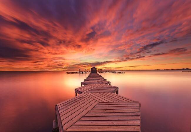 Sunrise at the spa Jose Antonio Trivino