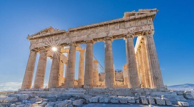 The Acropolis of Athens and Helios (Sun) Michael Kalika
