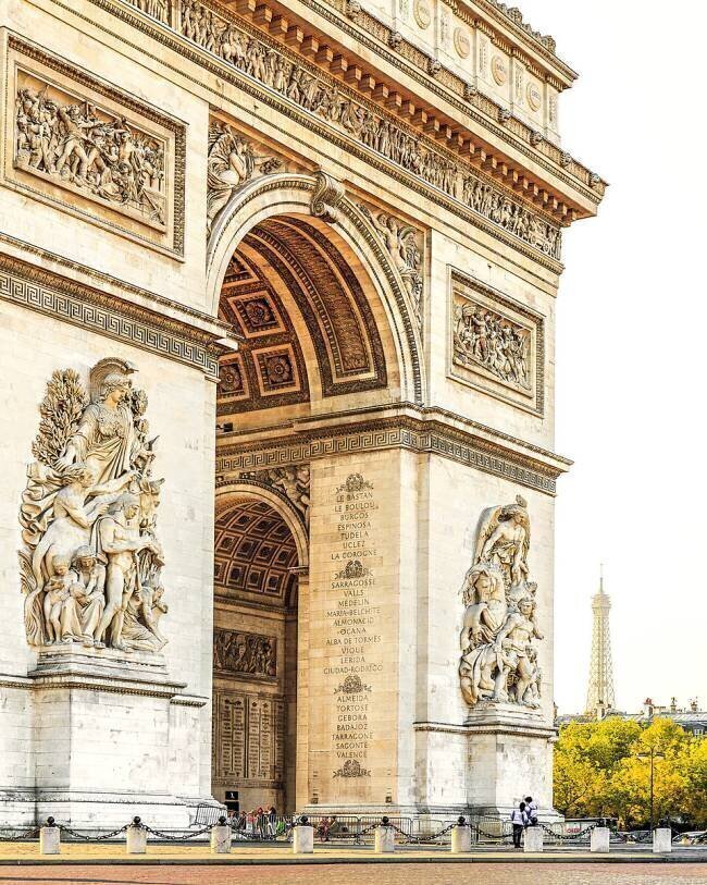 The Champs-Élysées, Arc de Triomphe anonymous
