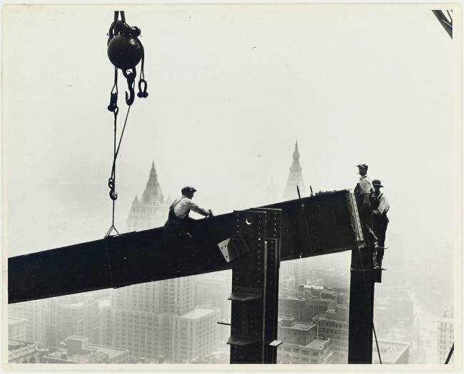 Construction de l'Empire State Building, New York City Lewis Wickes Hine