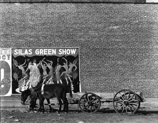 Minstrel poster in Alabama town Walker Evans
