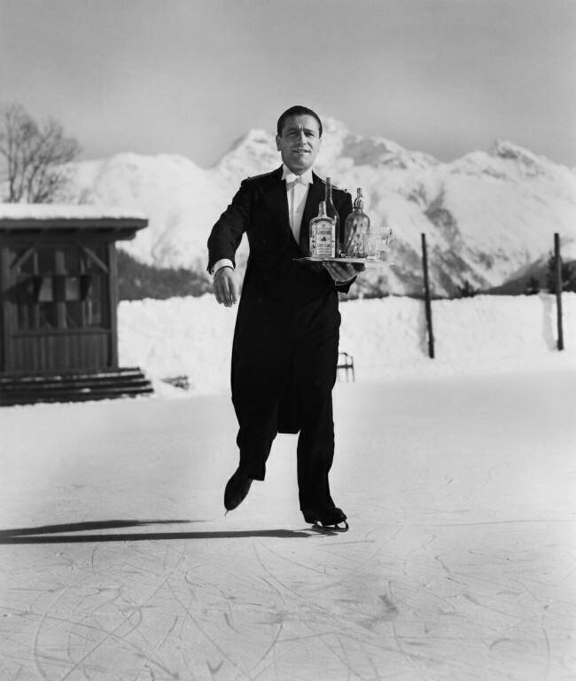 SKATING WAITER Horace Abrahams
