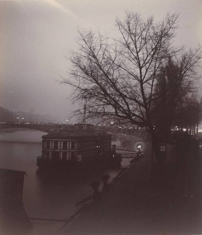 Paris, quai de la Seine, "Les Bains" Gabriel Loppé