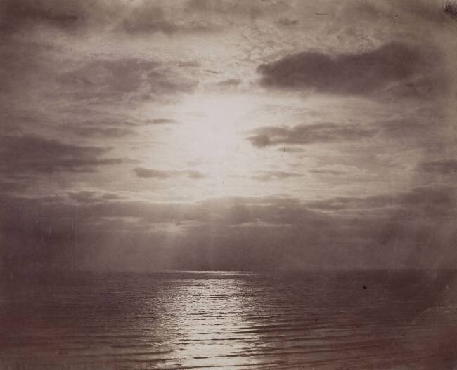 Effet de soleil dans les nuages - Océan Gustave Le Gray