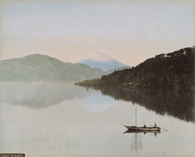 Fuji-Yama depuis Numadzu Kusakabe Kimbei