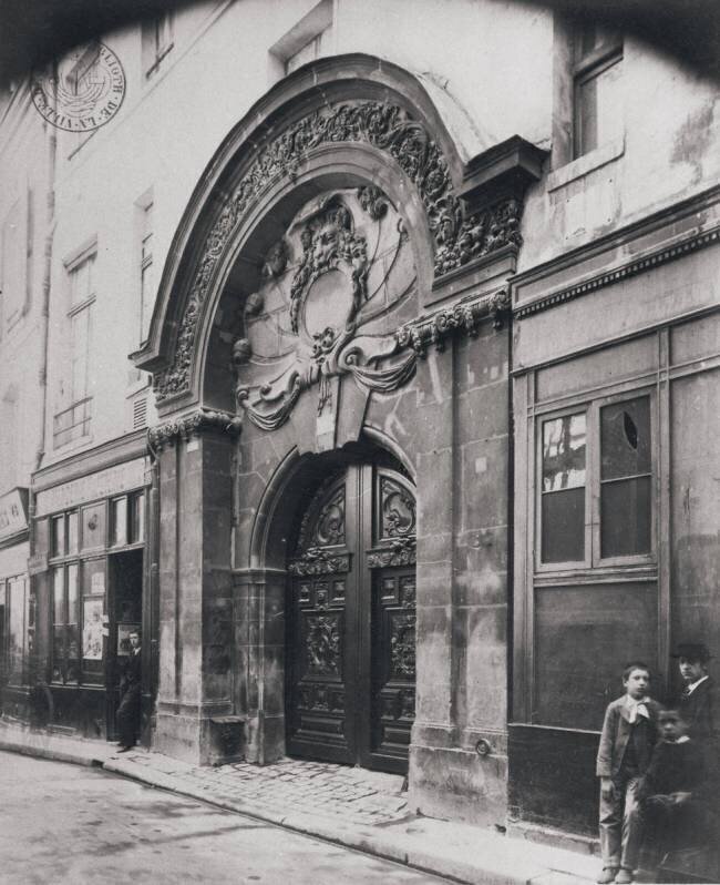 Hôtel Chalon-Luxembourg, Rue Geoffroy L'Asnier, 4e Arrondissement Eugène Atget