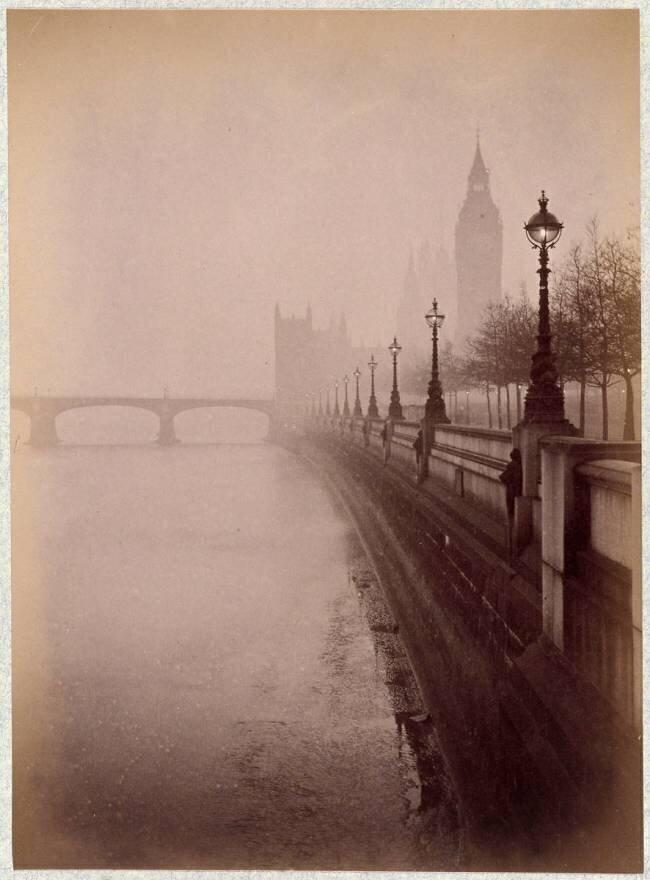 London, Parliament and Westminster bridge Gabriel Loppé
