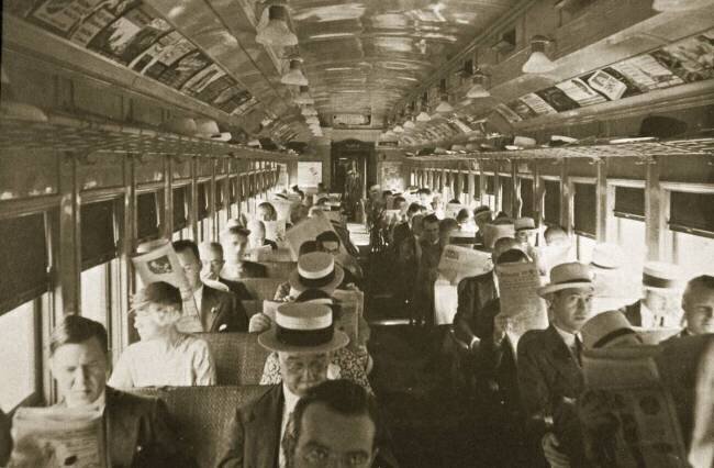 Passagers du train, New York anonyme