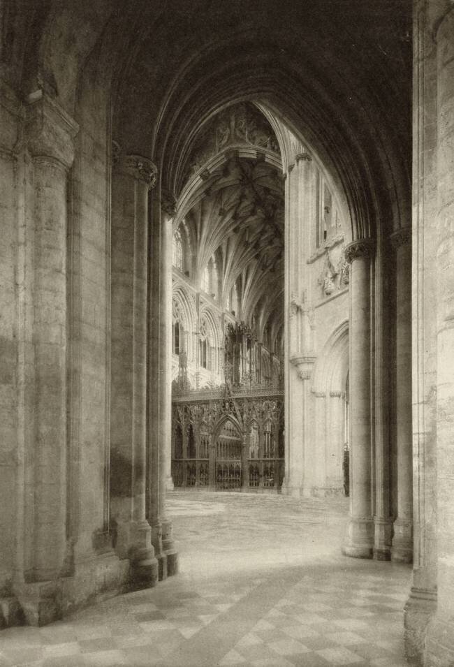 Vue du chœur de la Cathédrale d'Ely depuis l'aile sud Frederick H. Evans