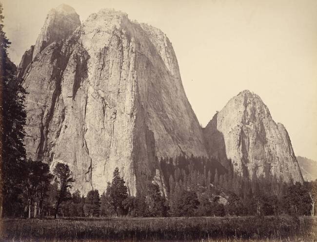 Cathedral Rock, Yosemite National Park, USA, 1861-75 Carleton Watkins
