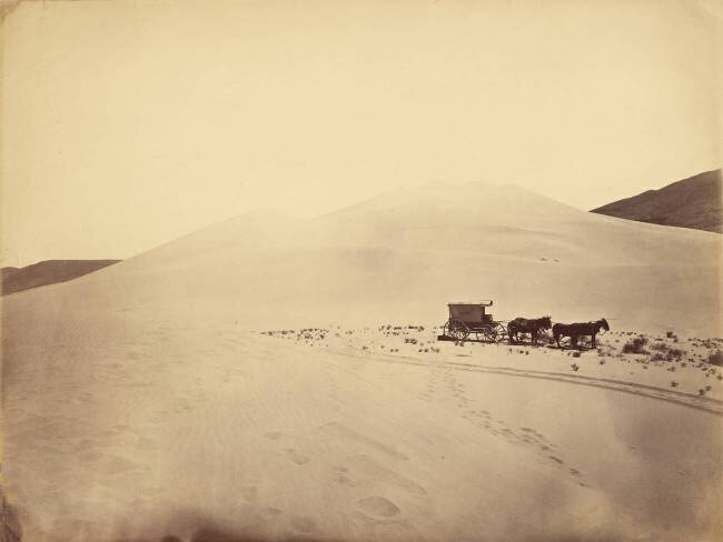 Dunes de sable près de Sink of Carson, Nevada Timothy O'Sullivan