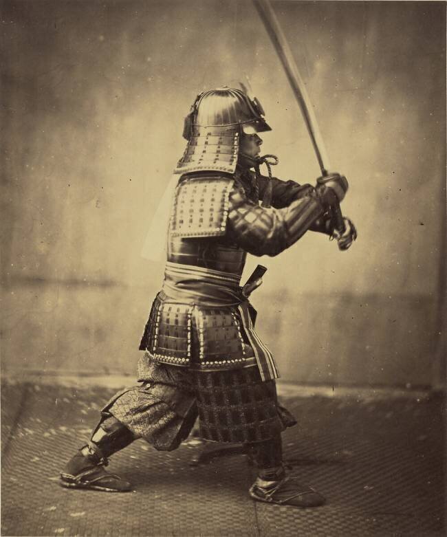 Guerrier japonais en armure Felice Beato