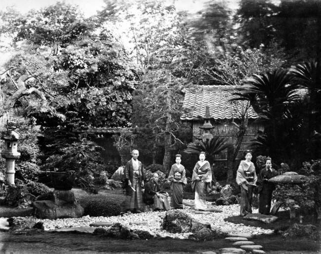 Jardin japonais à Hara Felice Beato