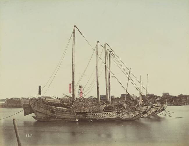 Junks japonais Kusakabe Kimbei