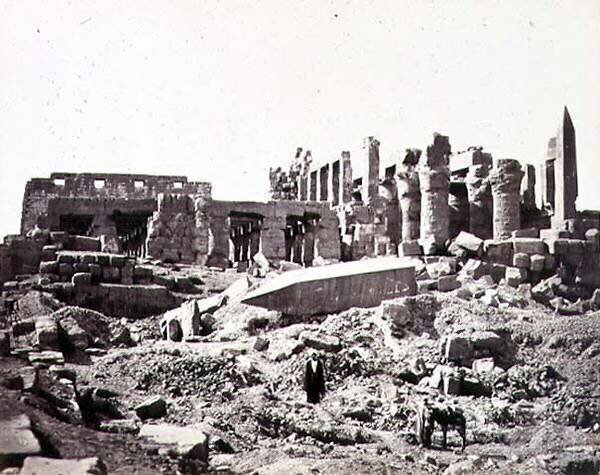 Le Temple de Karnak depuis le Sud Est Francis Frith