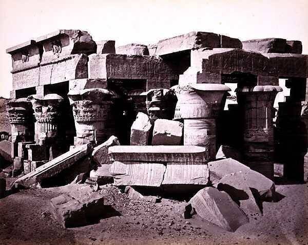 Le Temple de Kôm Ombo, Egypte Francis Frith