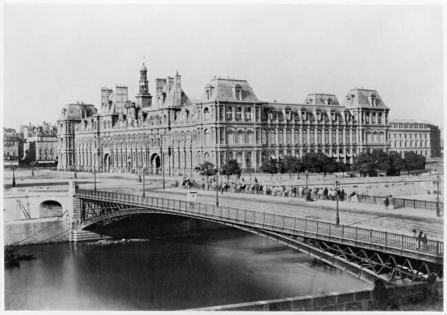 L'Hôtel de Ville et la Seine Edouard Baldus