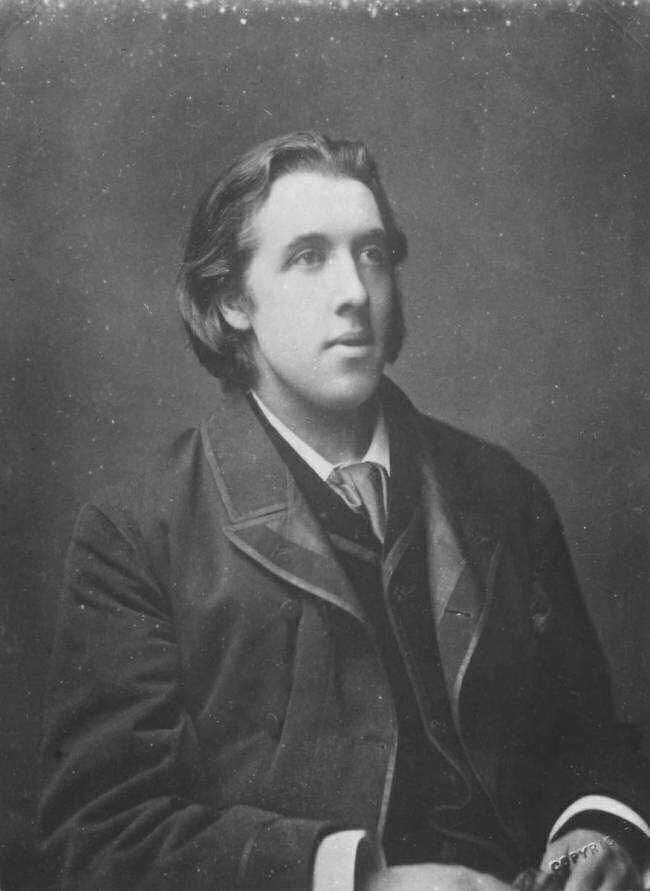 Portrait d'Oscar Wild (1854-1900) anonyme