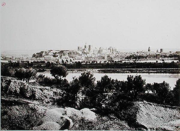 Vue d'Avignon Edouard Baldus
