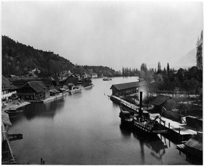 Vue de Hofstetten près de Thoune Adolphe Braun