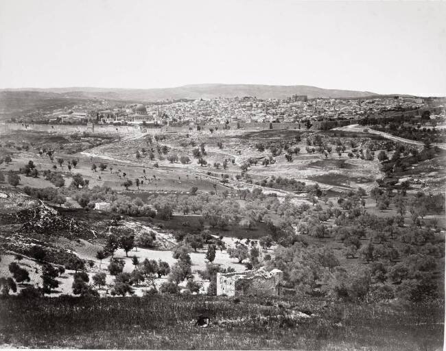Vue panoramique de Jérusalem depuis le Mont des Oliviers Francis Frith
