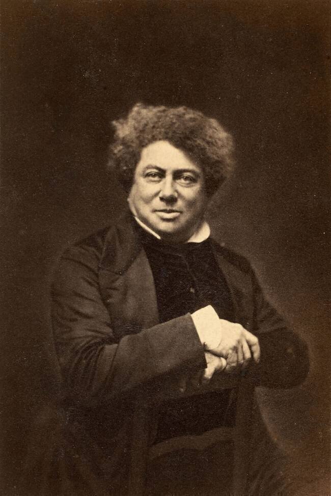 Alexandre Dumas père, né à Villers-Cotterêt en 1803, mort à Dieppe en 1870 Nadar