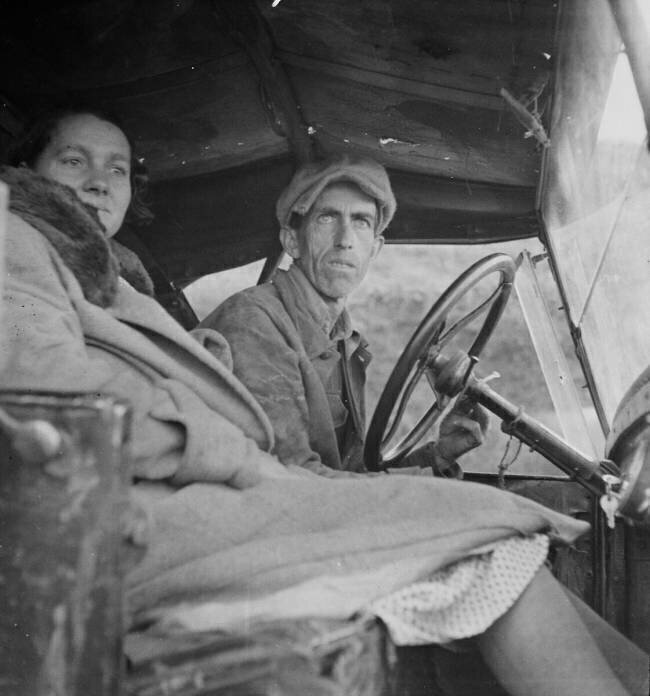 "Ditched, Stalled And Stranded", San Joaquin Valley, California, 1936 Dorothea Lange