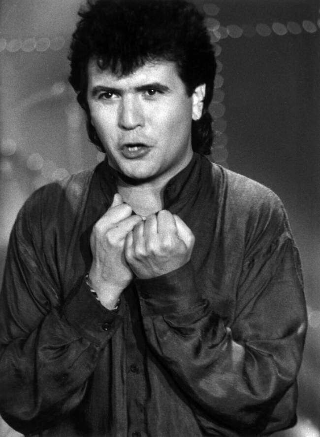 French Singer Daniel Balavoine in December 1985 Rue des Archives