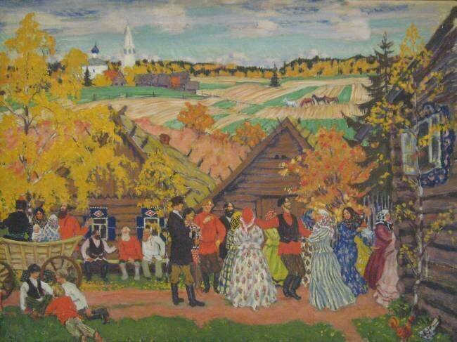 Village Festival Boris Mikhailovich Kustodiev