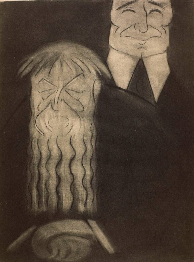 "Rodin and Eduard J. Steichen", portraits charge par Marius de Zayas anonyme