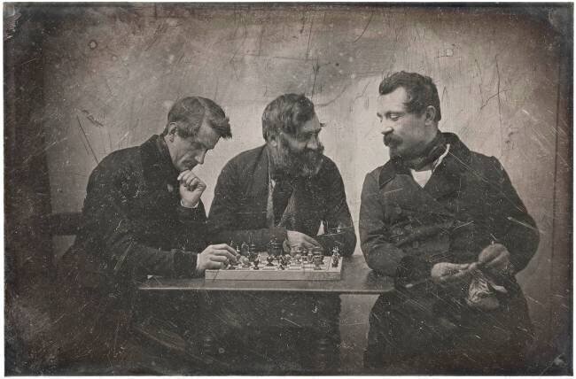 Une partie d'échecs anonyme