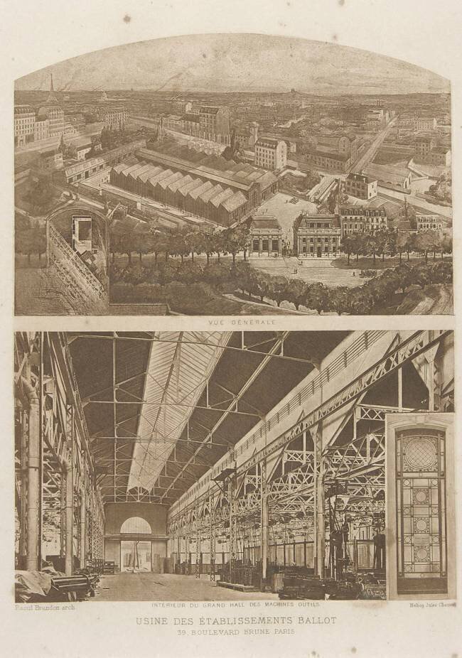 Usine des établissements Ballot (39 boulevard Brune, 75014 Paris) Raoul Brandon