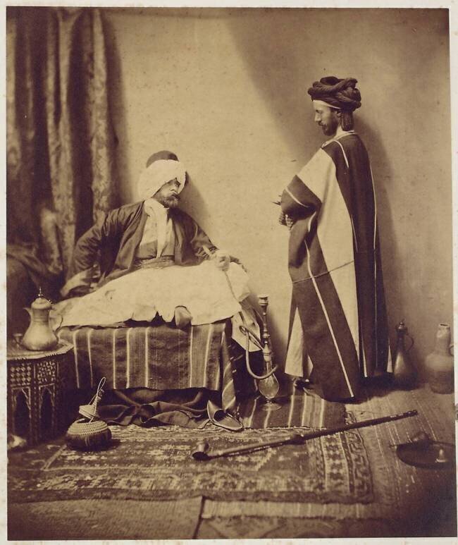 A Conversation While Smoking Roger Fenton