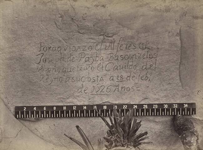 Historic Spanish Record of the Conquest, South Side of Inscription Rock, New Mexico Timothy O'Sullivan