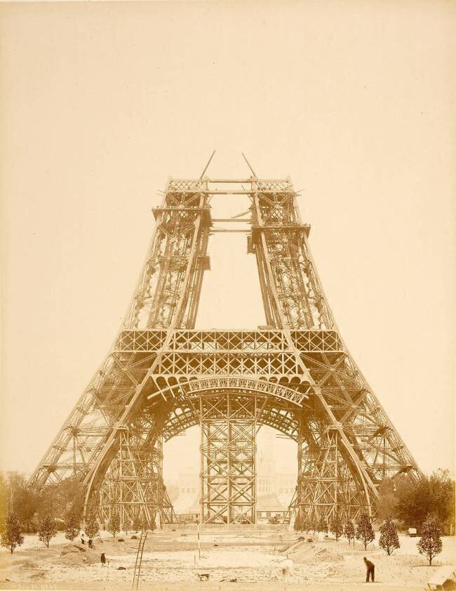 La Tour Eiffel jusqu'au bas de la 2nde plate-forme Louis-Emile Durandelle