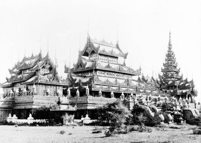 Silver Kyaung of the Queen Soopyalat Felice Beato