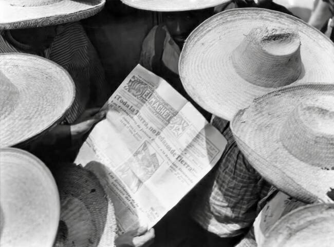 Campesinos reading El Machete, Mexico, 1929 Tina Modotti