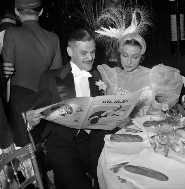 Fiftieth anniversary of Maxim\'s (restaurant), Paris, June 1st, 1949 Rue des Archives